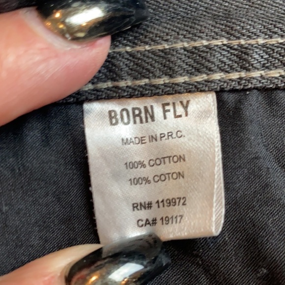 Born Fly Co button fly straight leg jeans SZ 40 - Picture 7 of 13